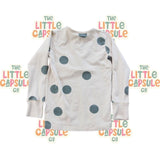 The Rest White & Blue Dot Long Sleeve Sleepwear Se