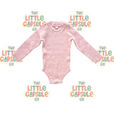 La Sienna Pink Rib Bodysuit