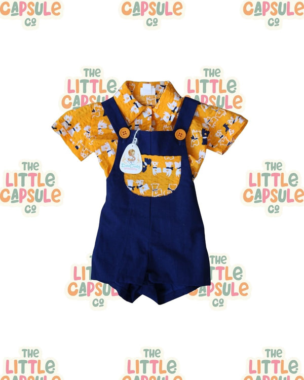 Davari Junior Vintage Overall Set