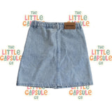 Bobo Choses Denim Skirt with Coloured Buttons
