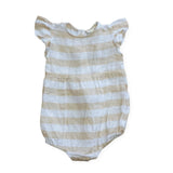 Goldie + Ace Taupe Stripe Playsuit