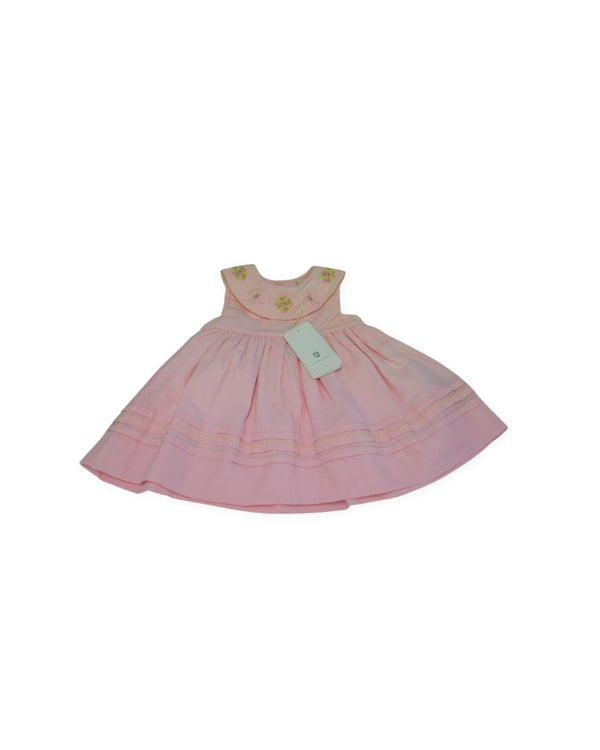 Korango Pink Embroidered Collar Dress