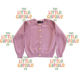 Rock Your Kid Pink Knit Cardigan