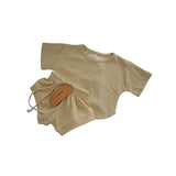 Worrn Chunky Cotton Rib Short & Tee Set