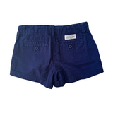 Polo Ralph Lauren Navy Blue Shorts with Metal Logo Motif
