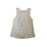 Rock Your Baby Cream Cotton Sleeveless Tee with Lemon Print