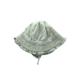 Toshi Sunhat Sage Floral with Frill