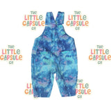 Kip & Co Blue & Purple Tie-Dye Overalls