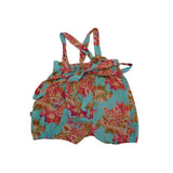 Lacey Lane Blue Floral Cotton Overalls
