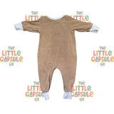 Piper Bug Caramel & Grey Romper