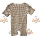 Mini Zali Checkered Playsuit