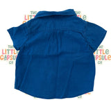 Petit Bateau Blue Button Shirt