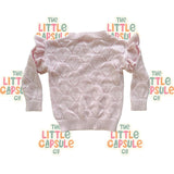 La Sienna Pink Knit Jumper with Frill