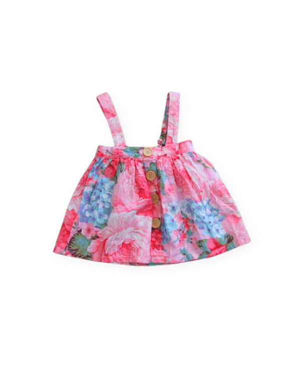 La Sienna Pink Pinny Dress