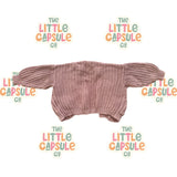 Arabella & Rose Coffee Knit Cardigan
