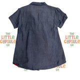 Cherry Crumble Blue Cotton Shirt