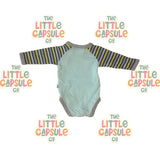 Marquise Blue “4” Long Sleeve Bodysuit