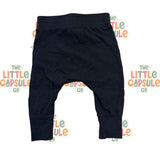 Huxbaby Black Teddy Face Pants