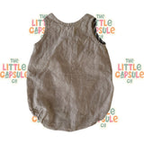 Freckly Ollie Beige Playsuit