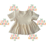 Bonnie & Harlo Cotton Rib Top & Short Set