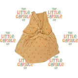 Rylee + Cru Taupe Embroidered Playsuit