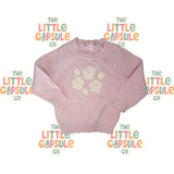 La Sienna Pink Knit Jumper & Floral Bottom Set