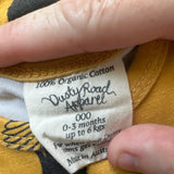 Dusty Road Apparel Mustard Bird Print Bodysuit