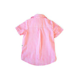 My Brother John Pink & White Stripe Shirt