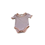 Susukoshi Purple Bodysuit with Pink Trim