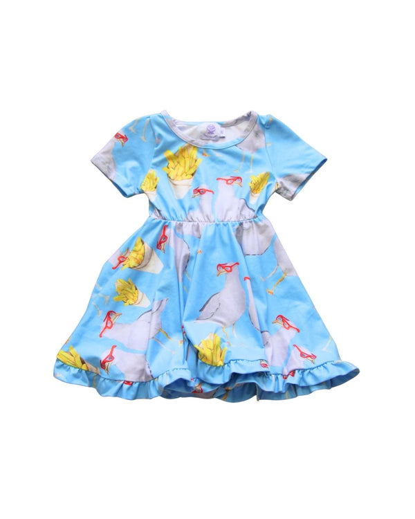 Cheeky Chickadee Seagull & Chips Dress