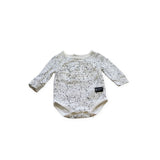 Cracked Soda White & Black Fleck Bodysuit