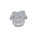 Cracked Soda White & Black Fleck Bodysuit