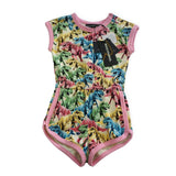 Rock Your Baby Pink Jurassic World T-Rex Cotton Playsuit
