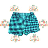 Seed Green & Black Check Shorts