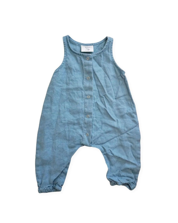 Marlow & Mae Raw Cotton Blue Overalls