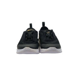 Nike Black & Gold Leather Slip-On Sneakers