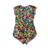 Rock Your Baby Pink Jurassic World T-Rex Cotton Playsuit