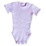 Ziggy Lou Purple Rib Bodysuit