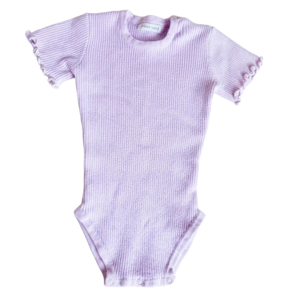 Ziggy Lou Purple Rib Bodysuit