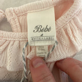 Bebe Light Pink Frill Collar Bodysuit