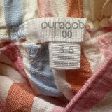 Purebaby Stripe Frill Playsuit