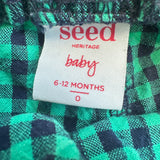 Seed Green & Black Check Shorts