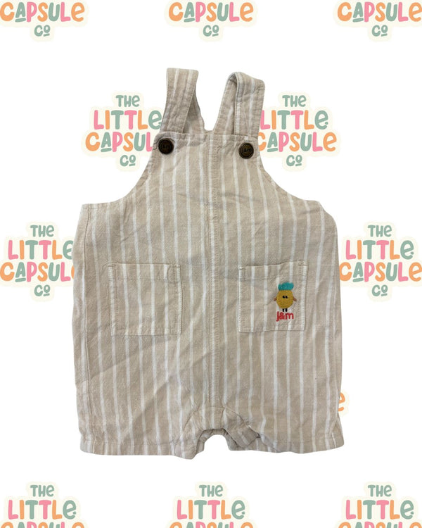 Jack & Milly Beige & White Overalls