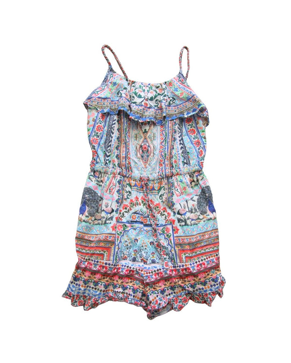 Camilla Bird & Floral Embellished Playsuit