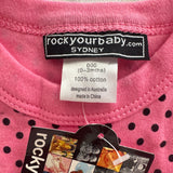 Rock Your Baby Pink Top with Black Dots