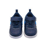 Nike Blue Leather Low-Top Sneakers