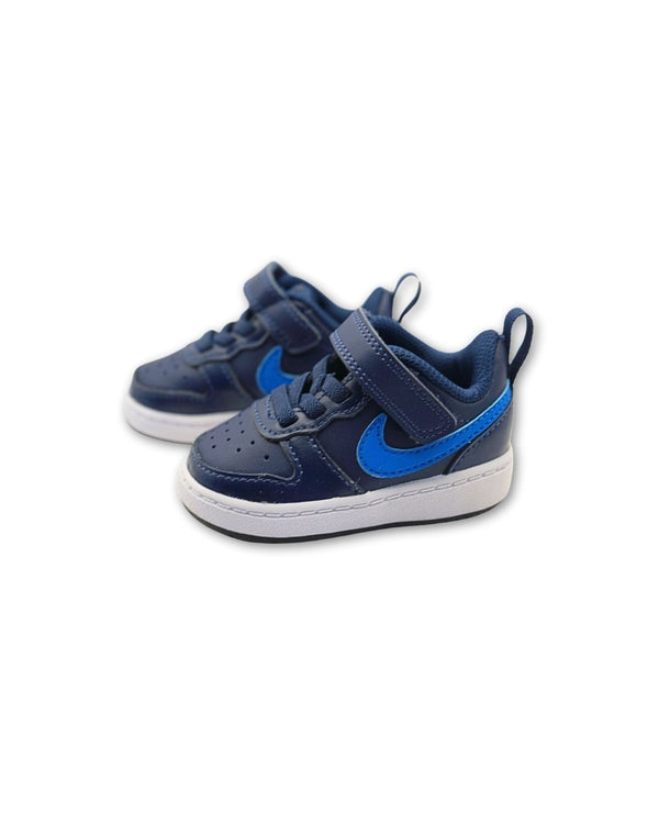 Nike Blue Leather Low-Top Sneakers