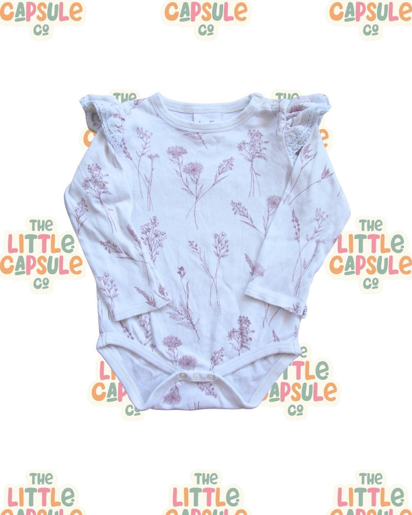 Aster & Oak Floral Cotton Bodysuit
