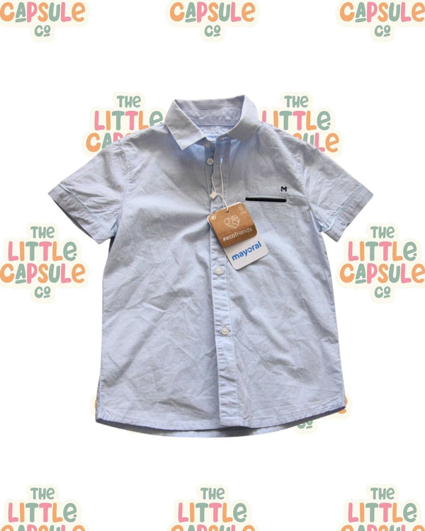 Mayoral Short Sleeve Button-Up Shirt