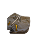 Minti Grey Cotton Shorts with Gold Print
